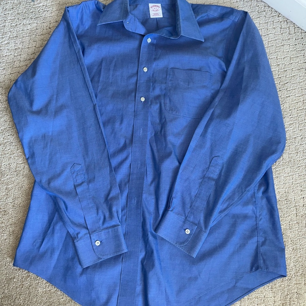 Brooks Brothers Men's Blue Dress Shirt